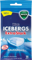 WICK BLAU Icebergs extra stark Kaugummi - 21g