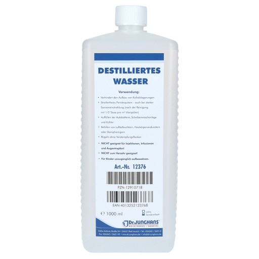 DESTILLIERTES WASSER 1 l Flasche - 1 L - Versandapotheke mediherz.de