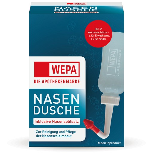 WEPA Nasendusche mit 10x2,95 g Nasenspülsalz - 1P
