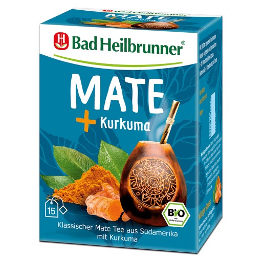 BAD HEILBRUNNER Bio Mate+Kurkuma Tee Filterbeutel - 15St