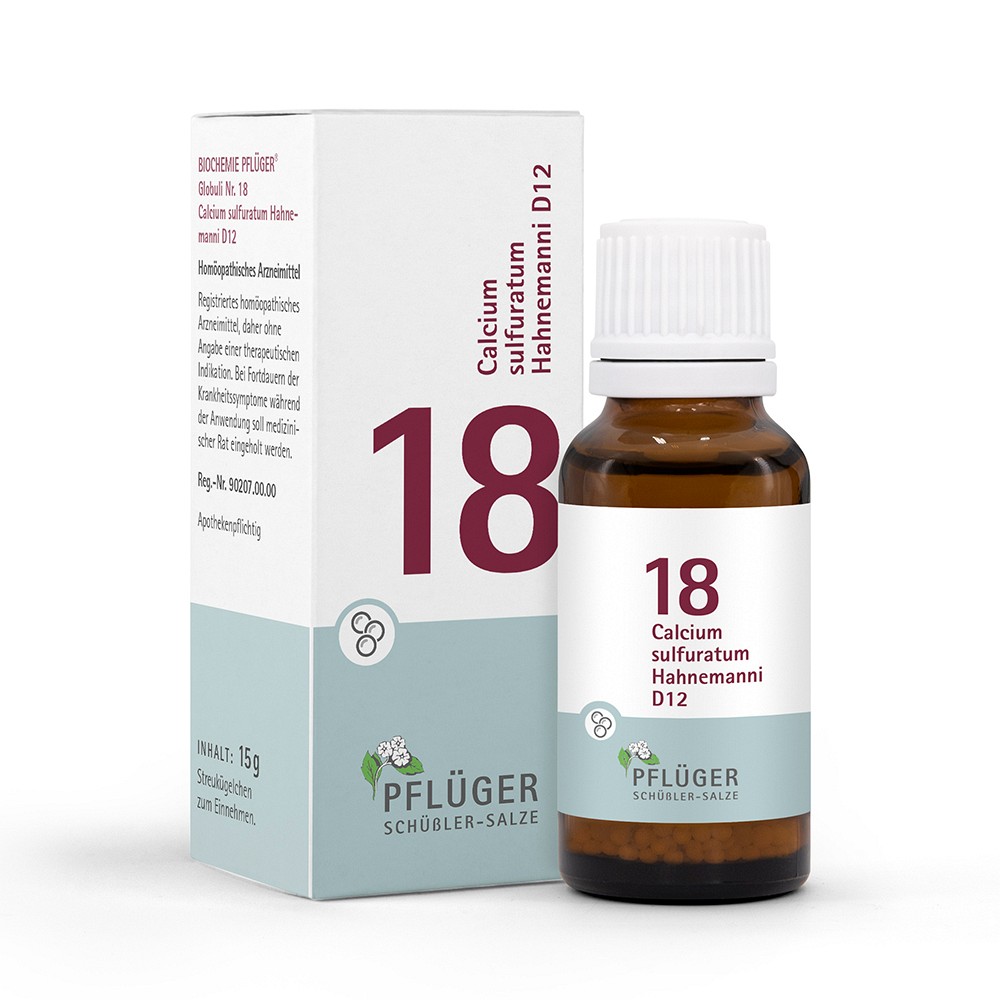 BIOCHEMIE Pflüger 18 Calcium sulfuratum D 12 Glob. - 15g