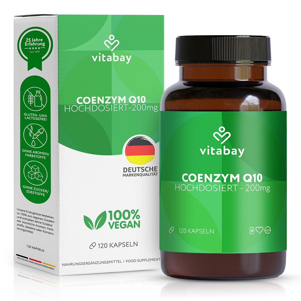 COENZYM Q10 UBICHINON Komplex 200 mg vegan Kapseln - 120St