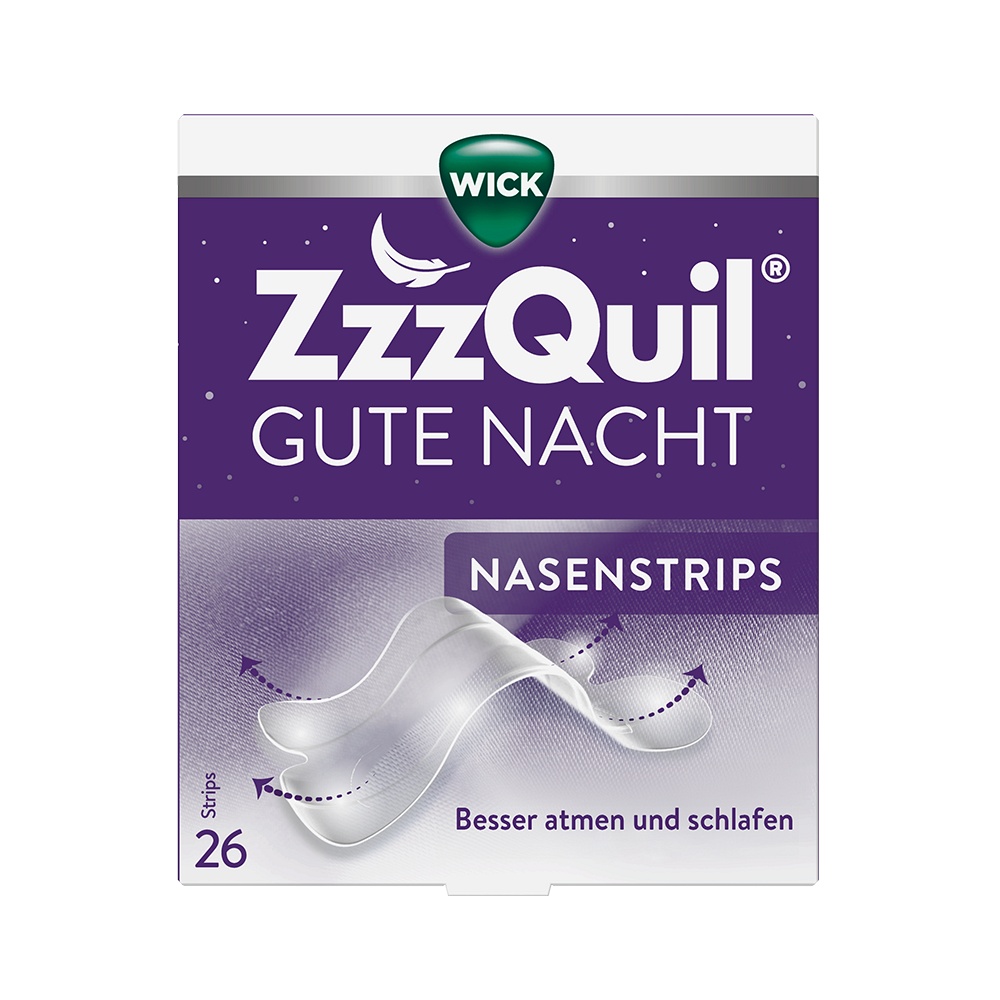 WICK ZzzQuil Gute Nacht Nasenstrips - 26St