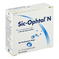 SIC OPHTAL N Augentropfen - 3X10ml - Gegen trockene Augen