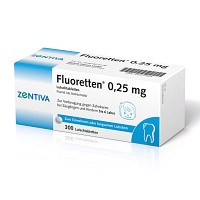 FLUORETTEN 0,25 mg Tabletten - 300St - Iod & Fluor