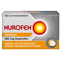NUROFEN 200 mg Schmelztabletten Lemon - 12St - Kopfschmerzen und Migräne