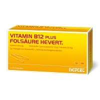 VITAMIN B12 PLUS Folsäure Hevert a 2 ml Ampullen - 2X20St