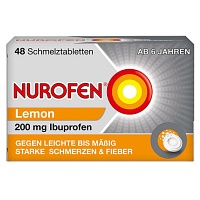 NUROFEN 200 mg Schmelztabletten Lemon - 48St