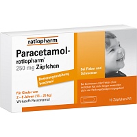 PARACETAMOL-ratiopharm 250 mg Zäpfchen - 10St - Grippe & Fieber