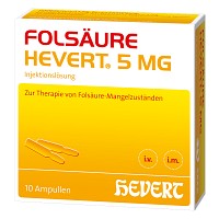 FOLSÄURE HEVERT 5 mg Ampullen - 10St - Hevert
