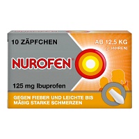 NUROFEN Junior 125 mg Zäpfchen - 10St - Grippe & Fieber