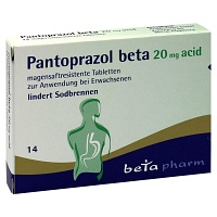 PANTOPRAZOL beta 20 mg acid magensaftres.Tabletten - 14St - Saurer Magen