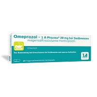OMEPRAZOL-1A Pharma 20 mg bei Sodbrennen HKM - 14St - Saurer Magen
