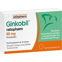 GINKOBIL-ratiopharm 80 mg Filmtabletten - 30St - Gedächtnisstärkung