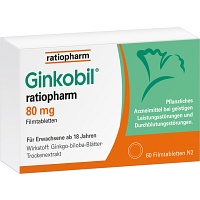 GINKOBIL-ratiopharm 80 mg Filmtabletten - 60St - Gedächtnisstärkung