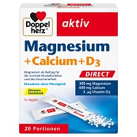 DOPPELHERZ Magnesium+Calcium+D3 DIRECT Pellets - 20St - Magnesium