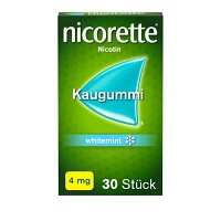 NICORETTE Kaugummi 4 mg whitemint - 30St - Raucherentwöhnung