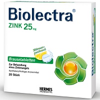 BIOLECTRA Zink Brausetabletten - 20St - Selen & Zink