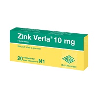 ZINK VERLA 10 mg Filmtabletten - 20St - Selen & Zink