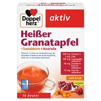 DOPPELHERZ heißer Granatapfel+Sanddorn+Acerola - 10St - Vitamine