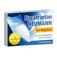 NARATRIPTAN Heumann bei Migräne 2,5 mg Filmtabl. - 2St - Kopfschmerzen und Migräne
