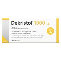 DEKRISTOL 1.000 I.E. Tabletten - 100St - Calcium & Vitamin D3
