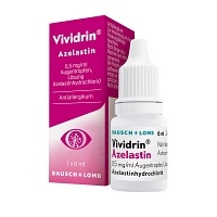 VIVIDRIN Azelastin 0,5 mg/ml Augentropfen - 6ml - Für die Augen