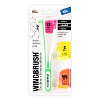 WINGBRUSH Starter-Set Halter m.3 Bürsten - 1St