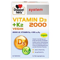 DOPPELHERZ Vitamin D3 2000+K2 system Tabletten - 60St