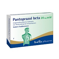 PANTOPRAZOL beta 20 mg acid magensaftres.Tabletten - 7St