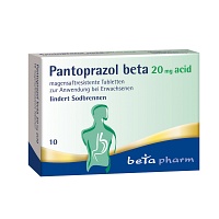 PANTOPRAZOL beta 20 mg acid magensaftres.Tabletten - 10St