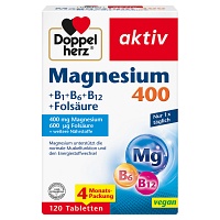 DOPPELHERZ Magnesium 400+B1+B6+B12+Folsäure Tabl. - 120St