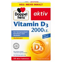 DOPPELHERZ Vitamin D3 2000 I.E. Tabletten - 50St