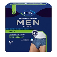 TENA MEN Act.Fit Inkontinenz Pants Plus S/M blau - 4X12St