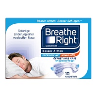 BESSER Atmen Breathe Right Nasenpfl.normal transp. - 10St